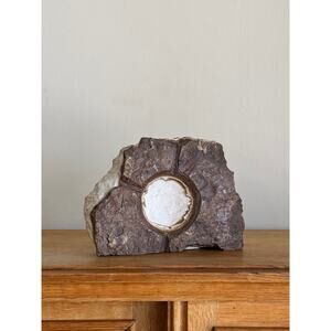 Vintage Massive Raw Marble Ashtray